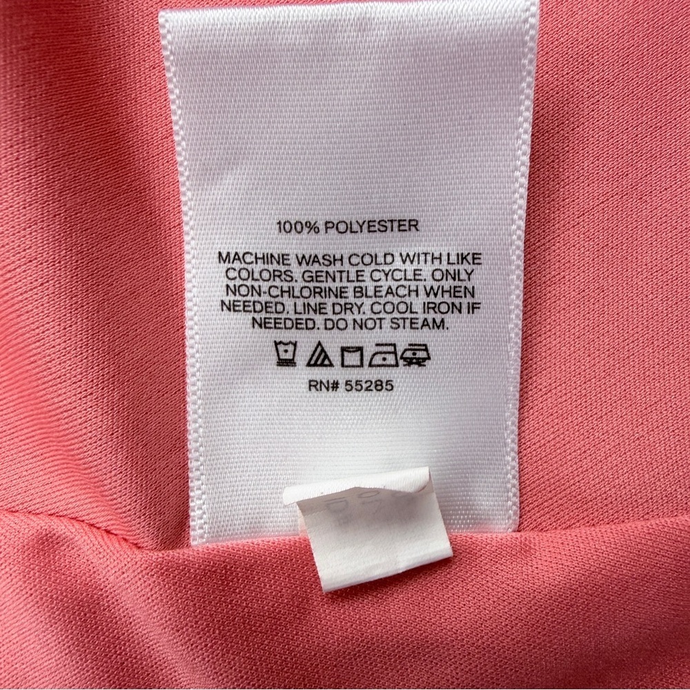 Express Coral Pink Wrap Mini Dress with Tie - Picture 8 of 8